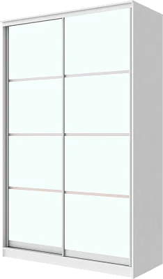 картинка Шкаф-купе 2-х дверный с матовым стеклом 2200 1500 620 от магазина КУПИ КУПЕ